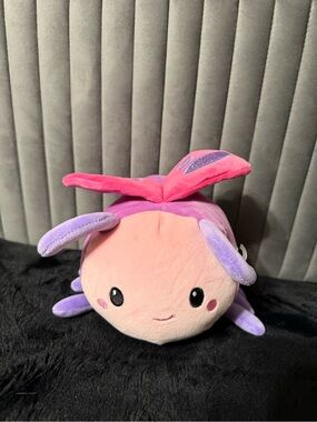 💞4/$35- Fiesta Huggly Beth Butterfly Plush Pink Purple Stuffed Animal 8in
